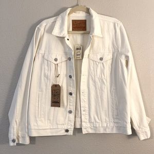 Lucky Brand White Denim Jacket
